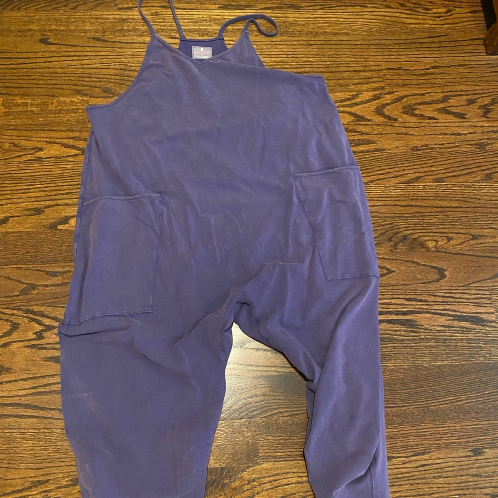Free people hot shot onesie. Size M. Washed purple color.